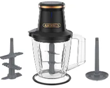 كبة 3 لتر  800 وات سرعتين بقشارة ثوم- 2 دورق